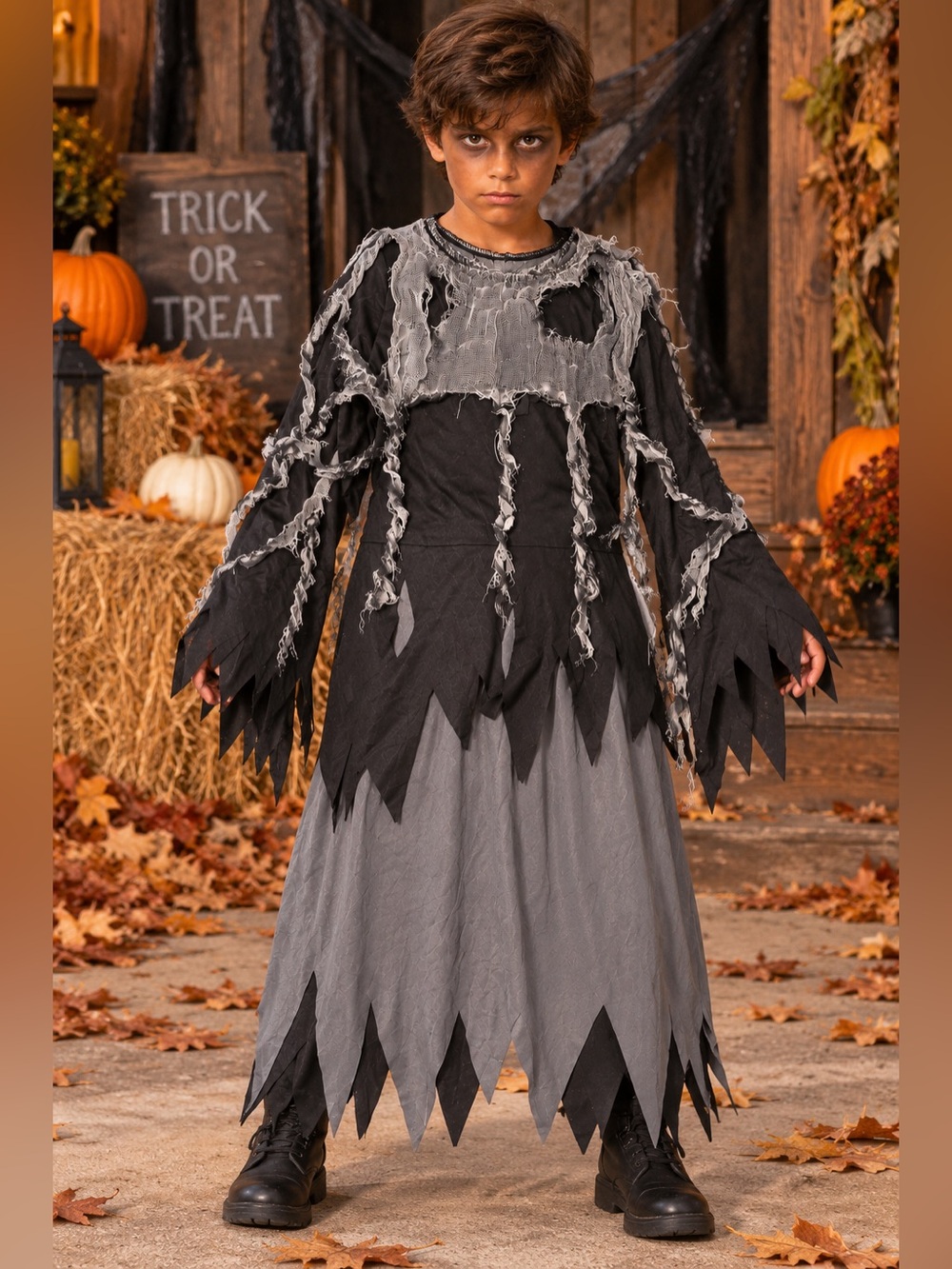 Spooktacular Creations Reaper Grim Reaper Robe Costume Child M 8-10 Halloween